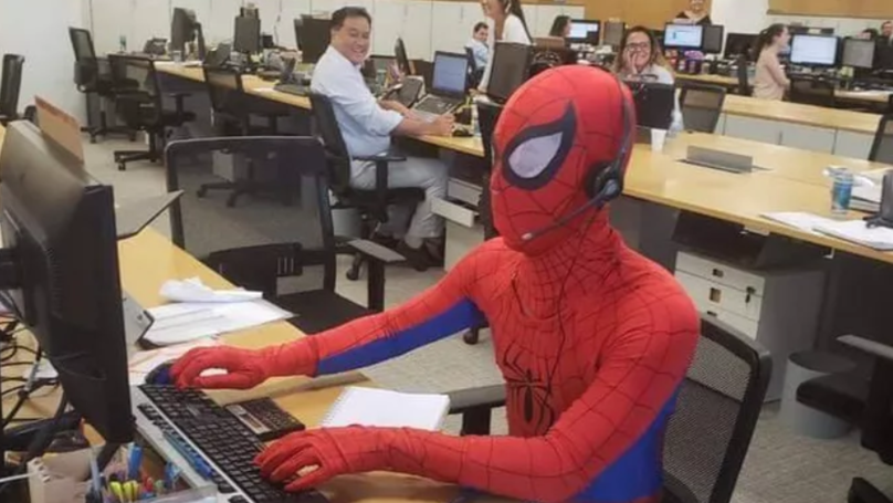 spiderman costume, job, 