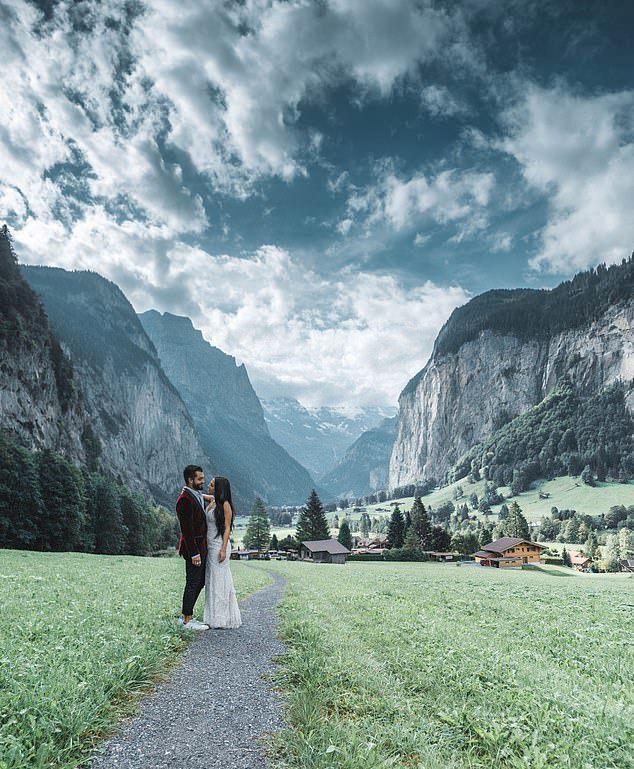 A Newlywed Couple Visited 33 Countries & Take Photographs In Their Same Wedding Dress