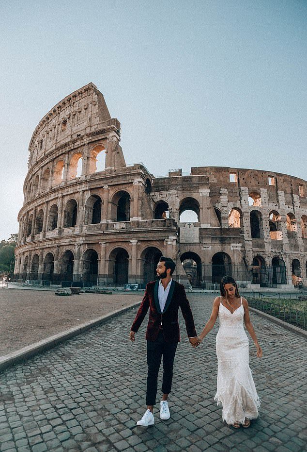 A Newlywed Couple Visited 33 Countries & Take Photographs In Their Same Wedding Dress