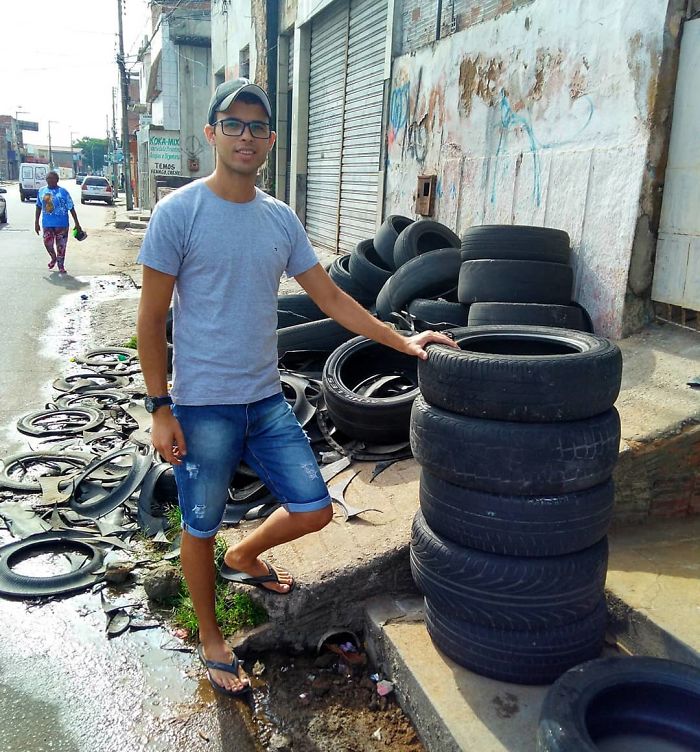 Artist Creates Beds For Animals Out Of Old Tires