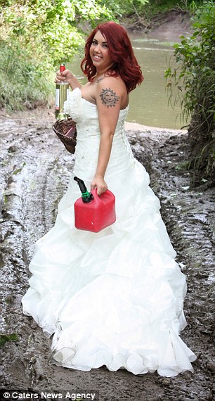 Woman Has A Divorce Photoshoot And Sets Her Wedding Dress On Fire