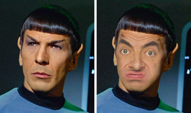 25+ Pictures Which Show What Movies Would Look Like If They Were Played By Mr. Bean