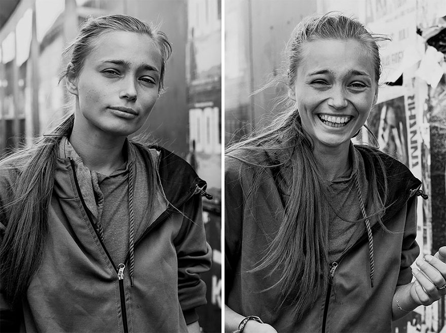 Photographer Clicked Pictures Of Stranger Before And After She Kissed them