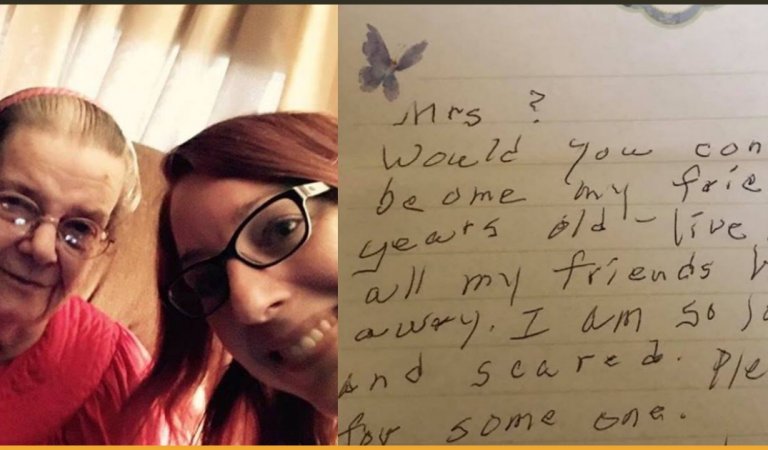 Neighbor Saves 90-Year-Old Woman From Loneliness After Finding Heart Breaking Note