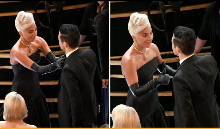 Lady Gaga Fixes Bow tie Of Rami Malek At The Oscars And Won Everybody’s Hearts