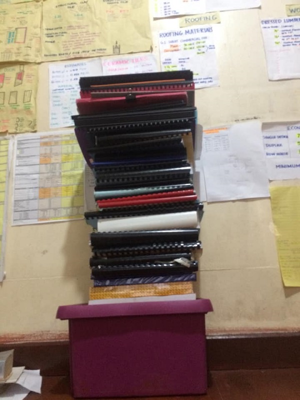 Brother Shares Pictures Of Room Full Of Notes Of The Topper Of the Architecture Board Exams 