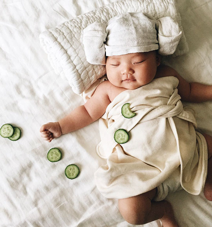 4-Month-Old Baby Becomes Star While Sleeping, All Credit Goes To Her Mommy!