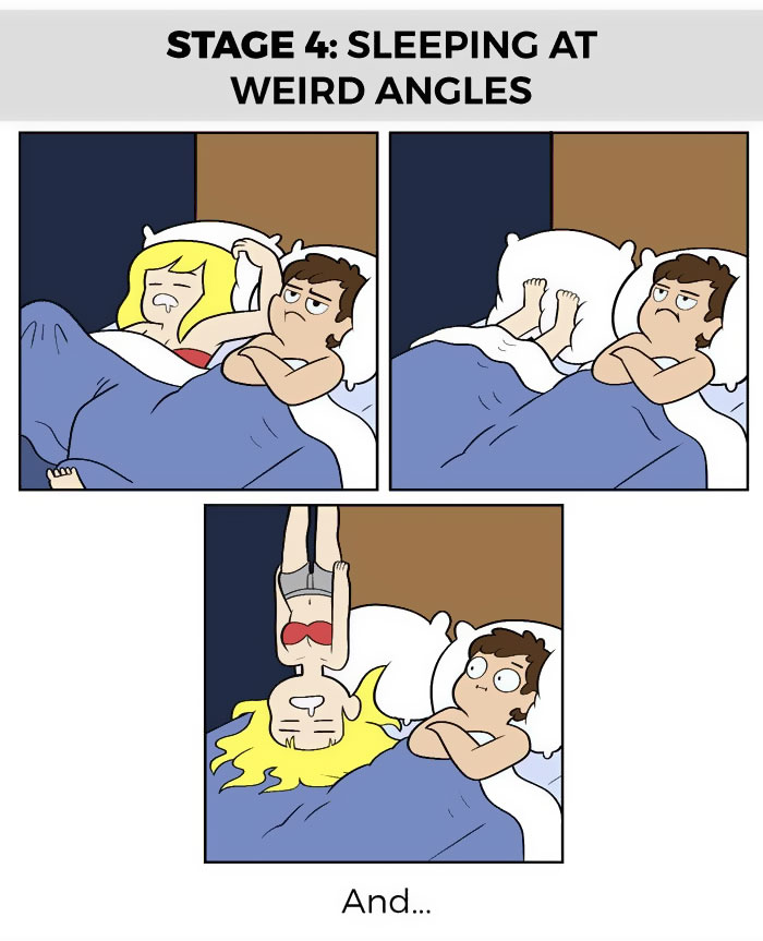 Sleeping With Your Partner, Perfectly Described Into 6 Stages