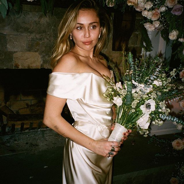 Miley Cyrus's Pictures Are The Craziest Poses A Bride Could Flaunt