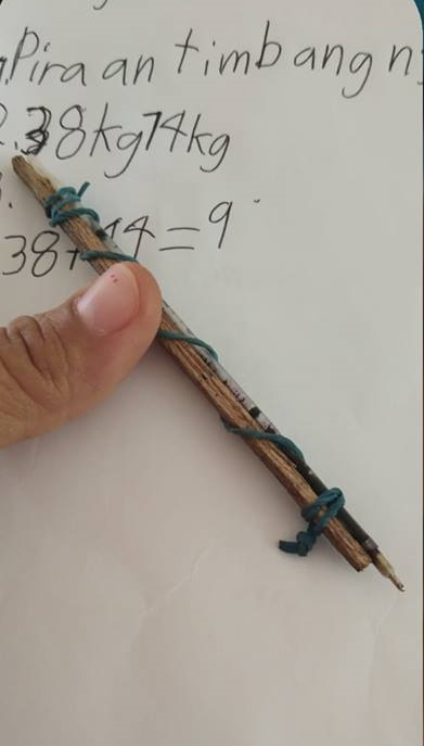 8 Year Old Improvised Pen As He Couldn't Afford A New One