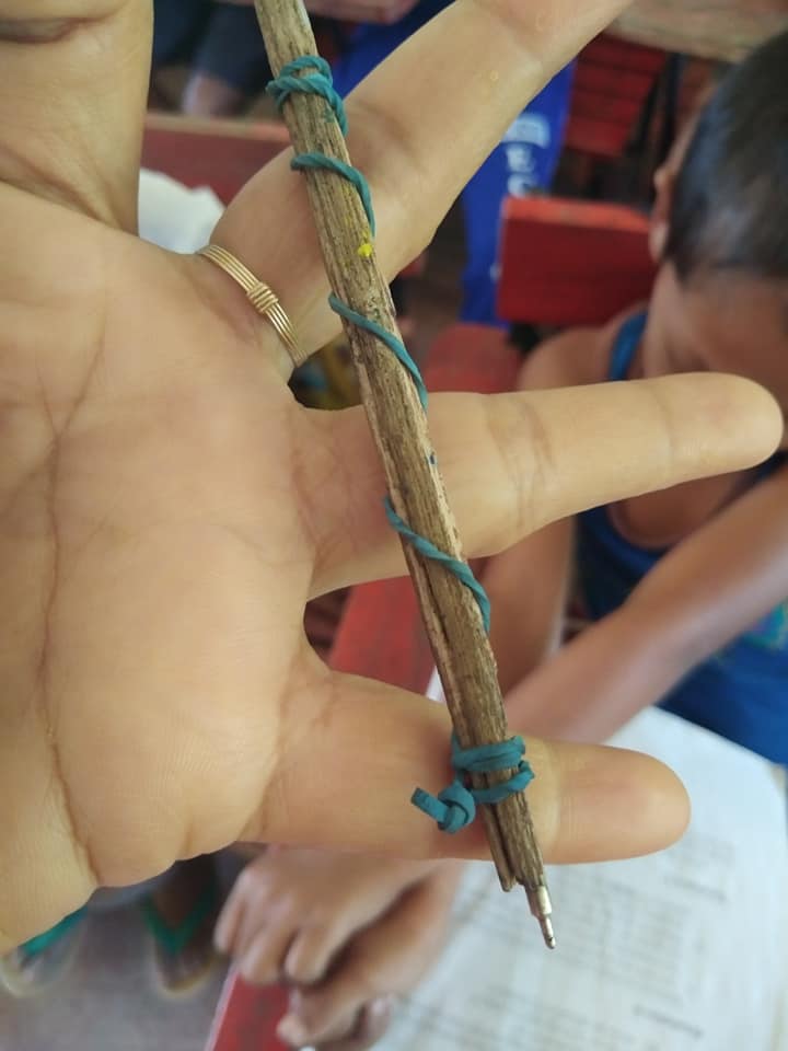 8 Year Old Improvised Pen As He Couldn't Afford A New One