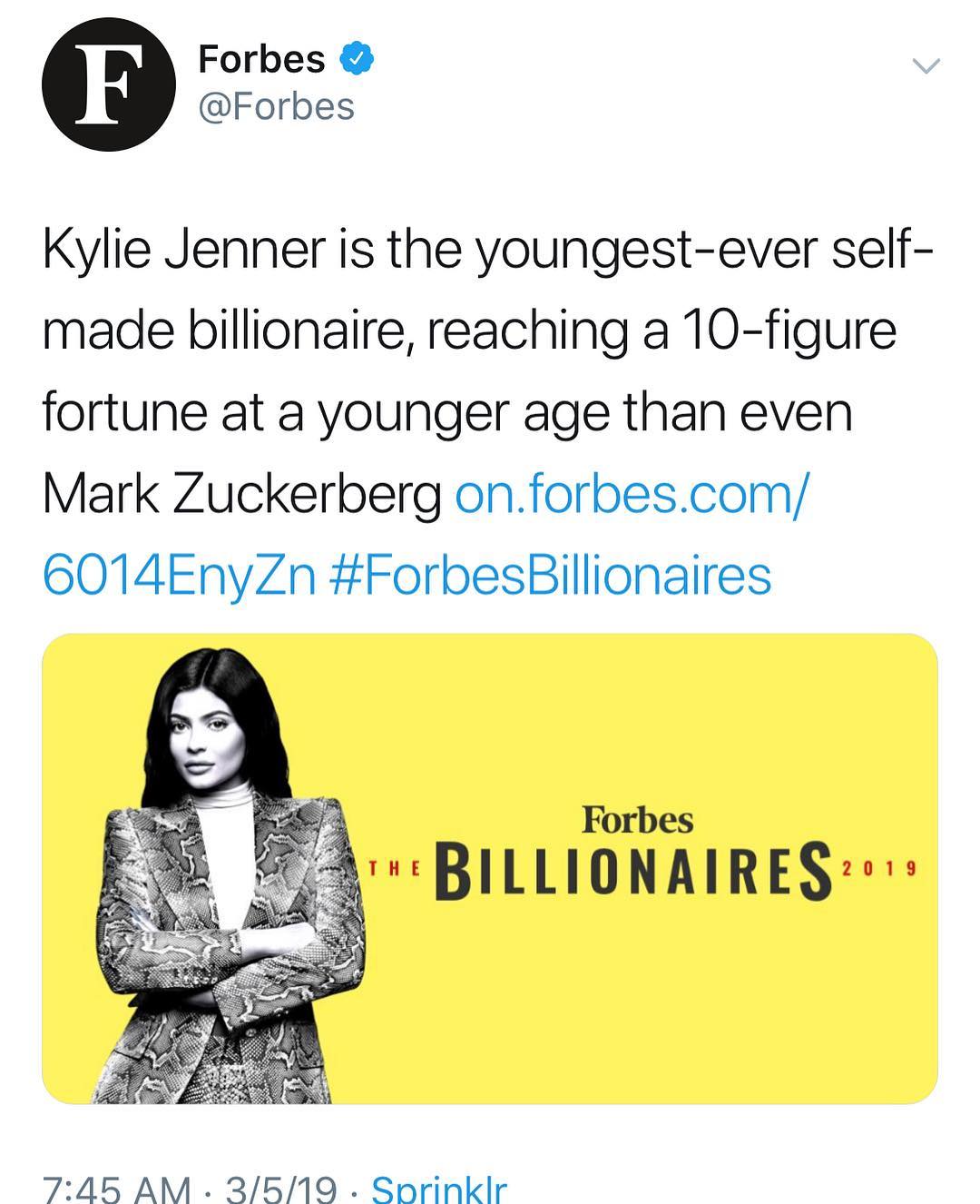 Kylie Jenner Lashes Out At Critics Who Question Her Being A Self-made Billionaire