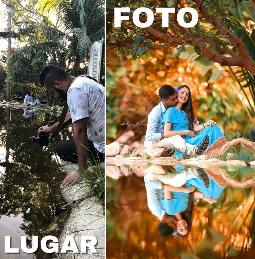 Photographer Reveals The Secret By Sharing The Backstage Of His Photos 