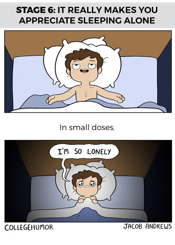 Sleeping With Your Partner, Perfectly Described Into 6 Stages