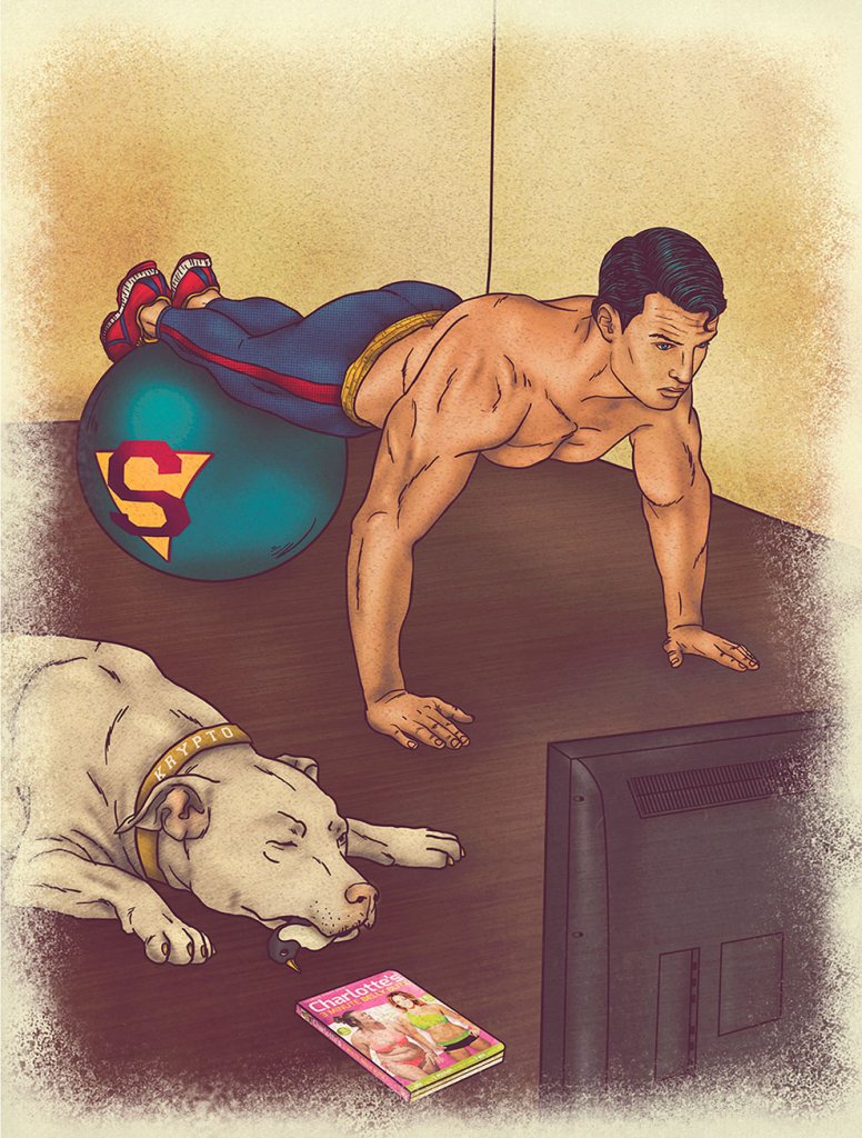 The Cartoony Illustration Of The Secret Lifestyle Of Super Heroes