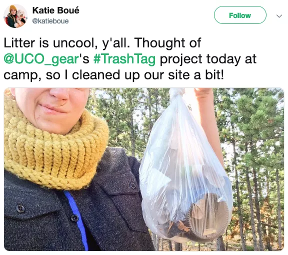 Katie Boue twitter user had participated in the challenge in 2015
