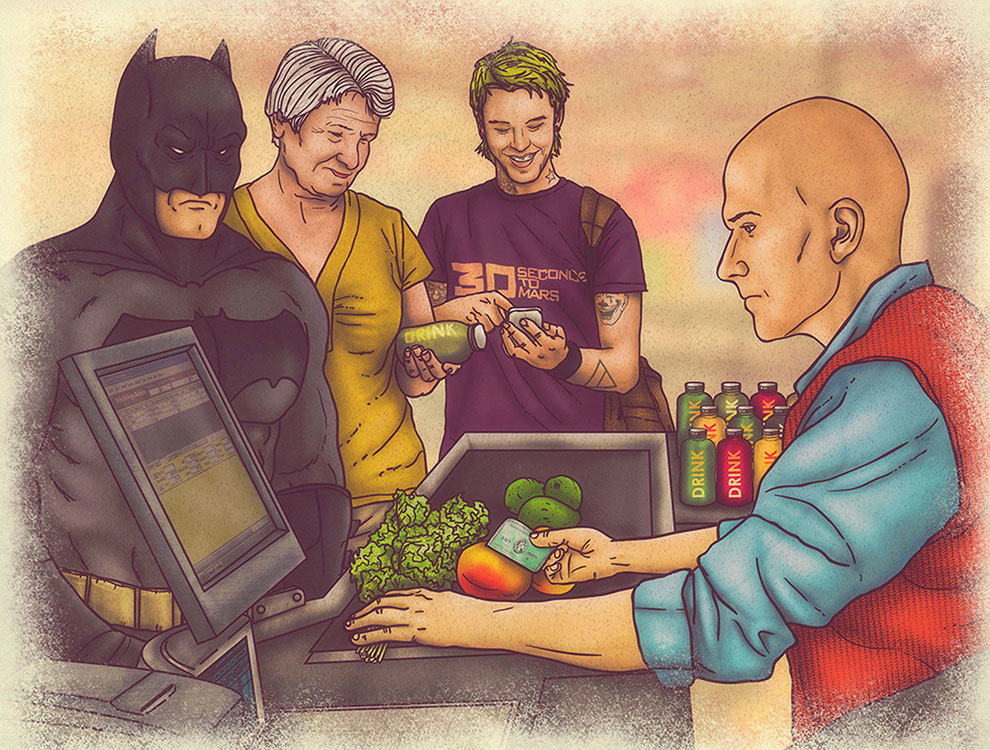 The Cartoony Illustration Of The Secret Lifestyle Of Super Heroes