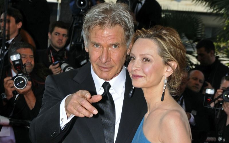 Harrison Ford and Calista Flockhart with an age gap of 22 years