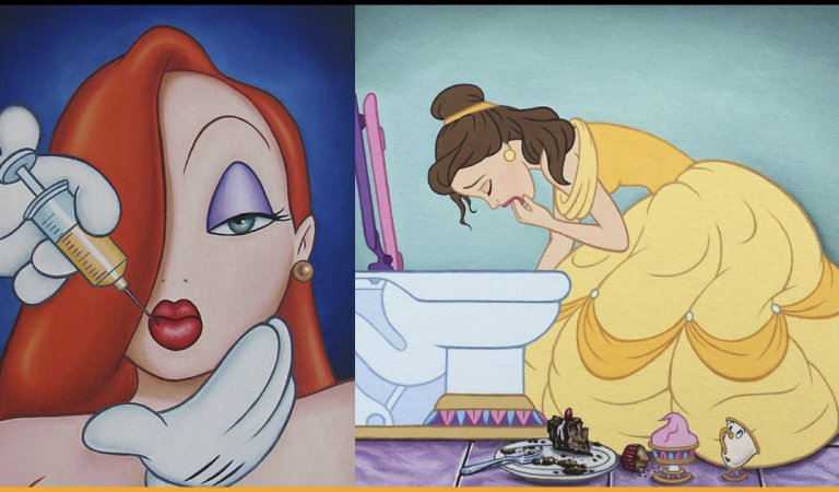 20 Controversial Illustrations Showing The Disney Characters Living In Modern Times
