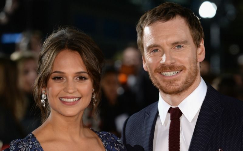 Michael Fassbender and Alicia Vikander with an age gap of 11 years