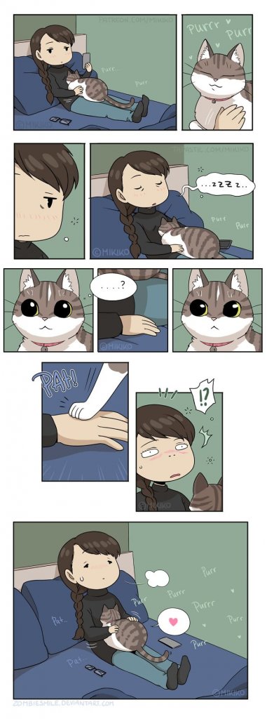 Artist Depicts Her Everyday Life With Her Boyfriend And Cat Through Beautiful Illustrations