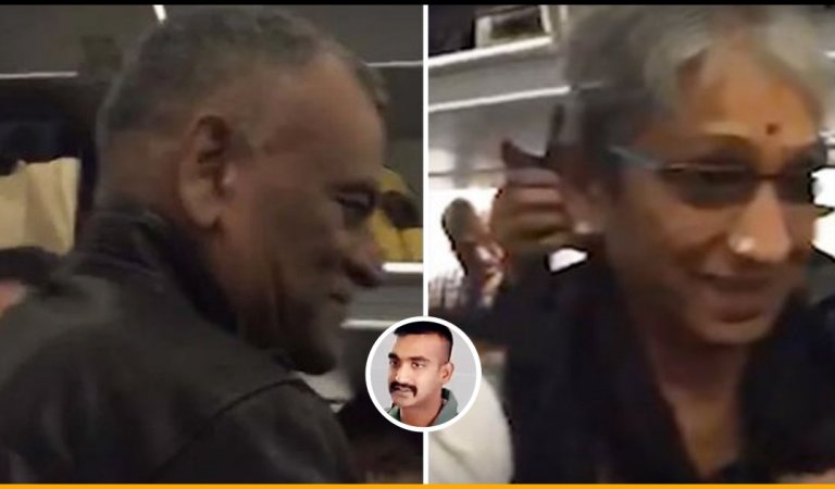 IAF Pilot Abhinandan’s Parents Receive Standing Ovation From Co-passengers On Their Flight To Delhi