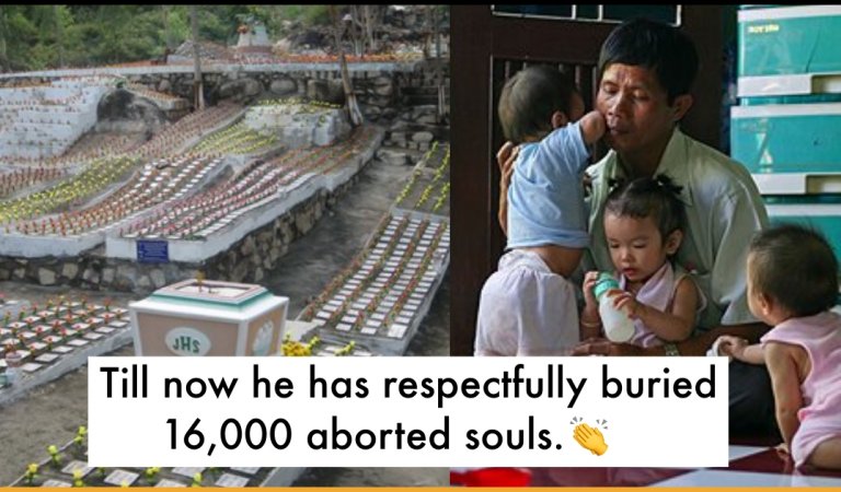 Vietnamese Man Buried 16,000 Aborted Babies And Rescued Hundreds To His Orphanage