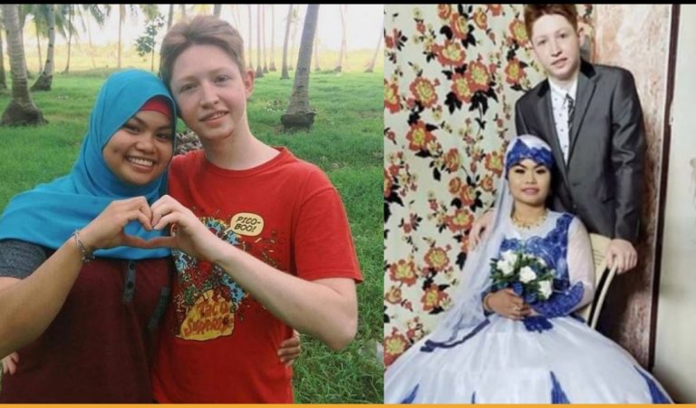 American Man Accepts Islam After Marrying The Domestic Worker He Met In An Online Game