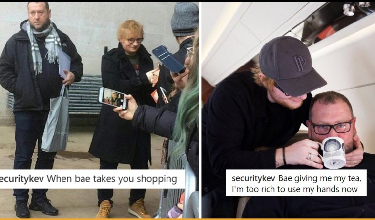 Ed Sheeran’s Bodyguard Trolled Him By Posting His Pictures With The Wittiest Captions