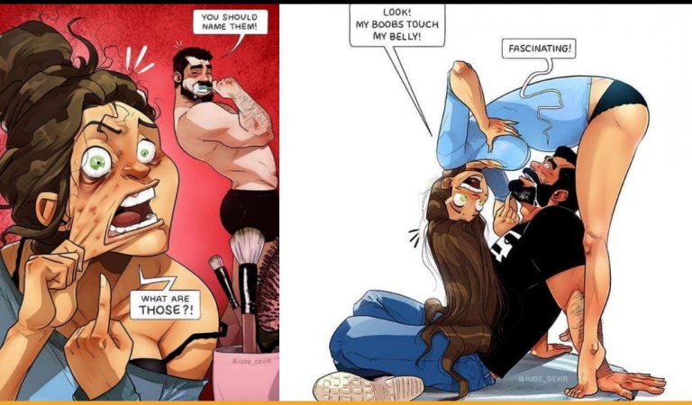Couple Comic Illustrations Depicts A Year-Long Journey Of Becoming Pregnant