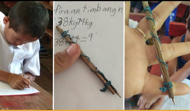 8-Year-Old Improvised Pen As He Couldn’t Afford A New One