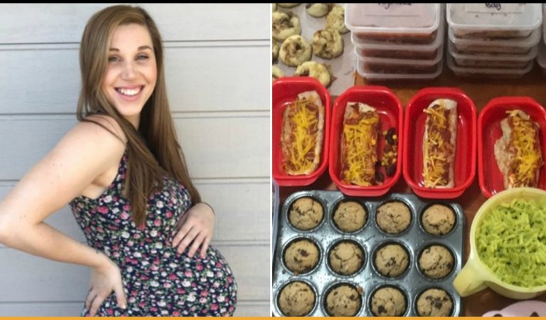 Pregnant Mommy Cooked 152 Meals And 228 Snacks Before Delivery So She Can Save Time Later