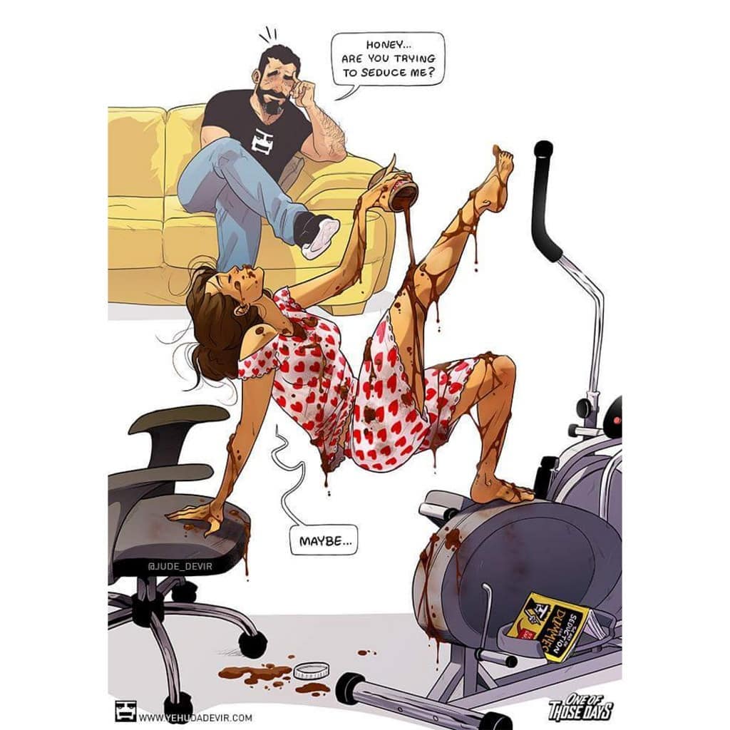 Couple Comic Illustrations Depicts A Year-Long Journey Of Becoming Pregnant