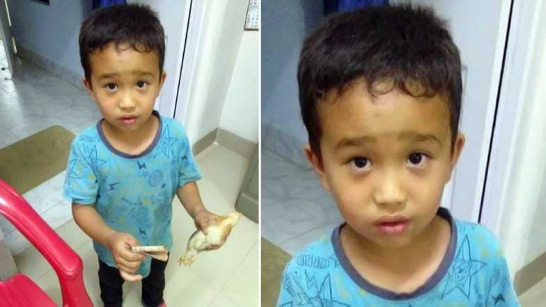 Little Boy Accidentally Runs Over Chicken With His Cycle, Takes It To The Hospital