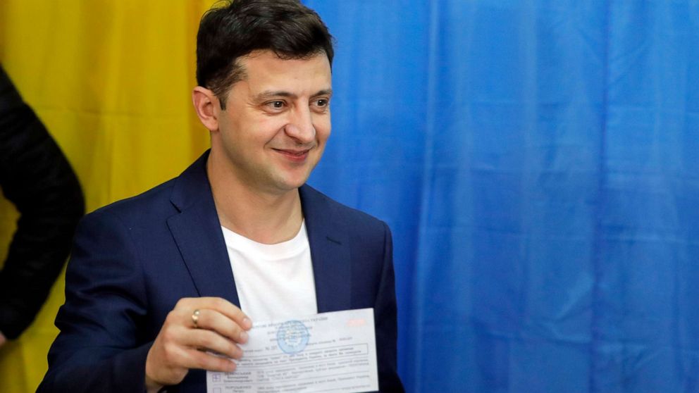 Ukrainian Comedian Zelensky Who Played The President On TV Won The Presidential Election