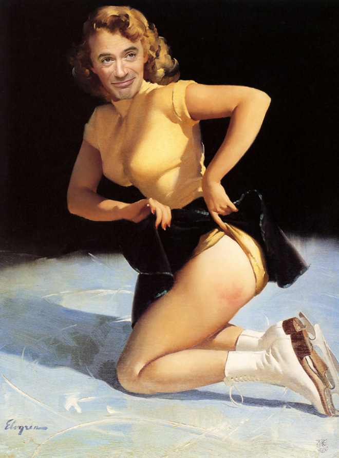 Robert Downey Jr. Portrayed Himself As Pin Up Girls And It's Really Amazing