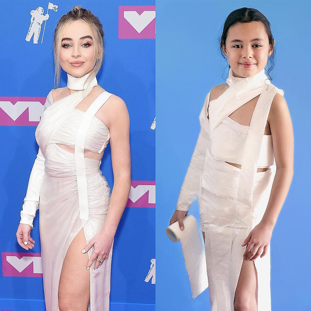 celebrity outfits recreated by 9-year-old