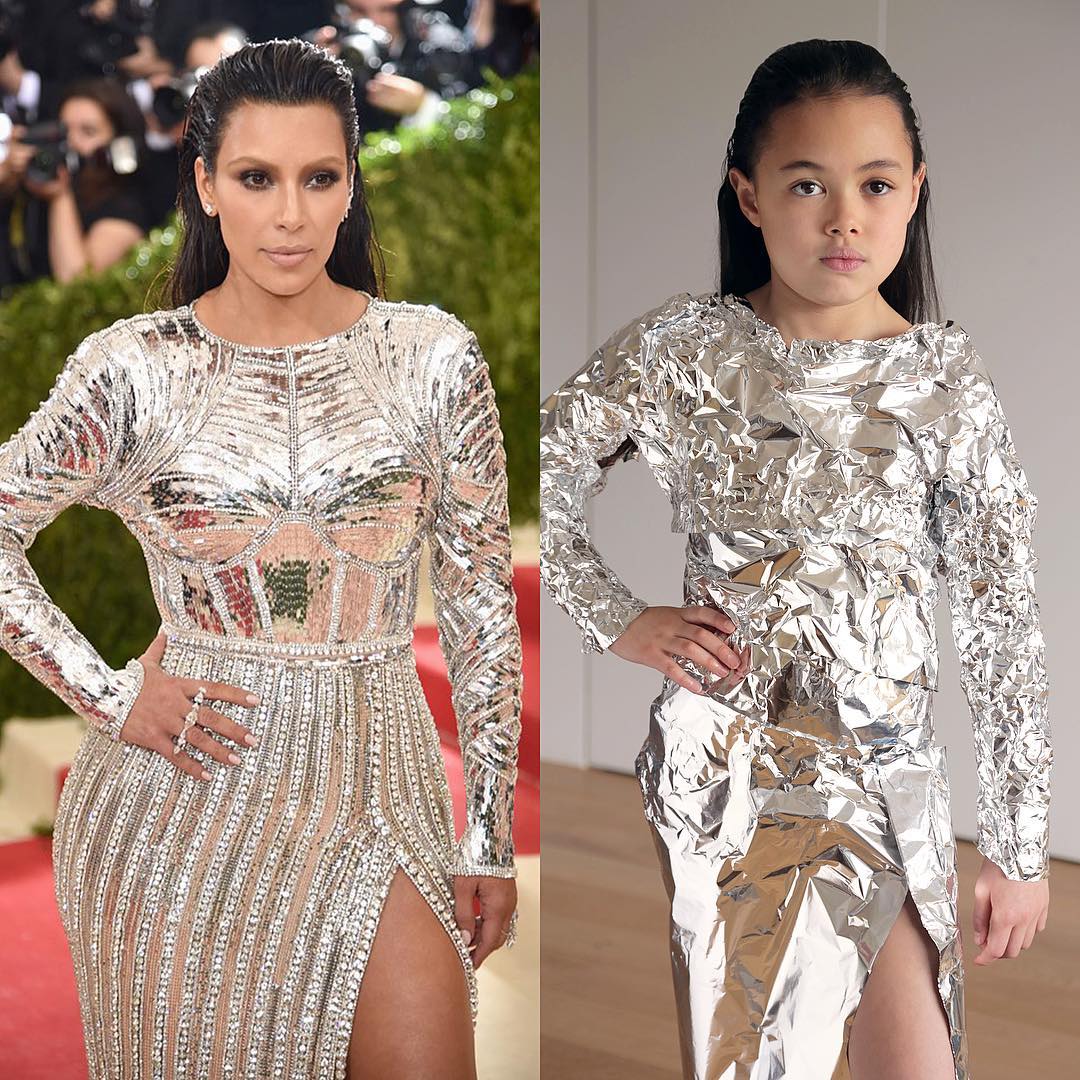 celebrity outfits recreated by 9-year-old