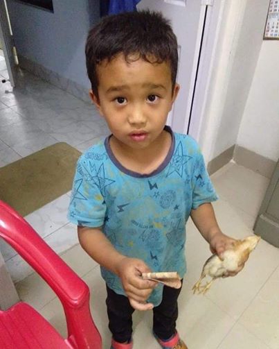 The Little Boy Who Took A Chicken To The Hospital Is Rewarded By His School