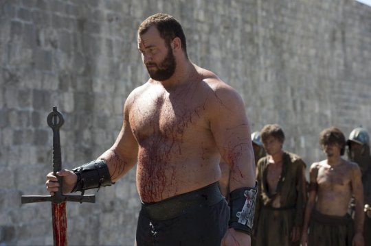 The Mountain Seen Posing With His Wife At Game Of Thrones Premiere