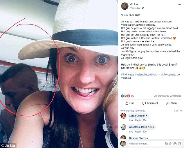 Woman Launches Facebook Campaign To Find A Guy She Met On Her Flight