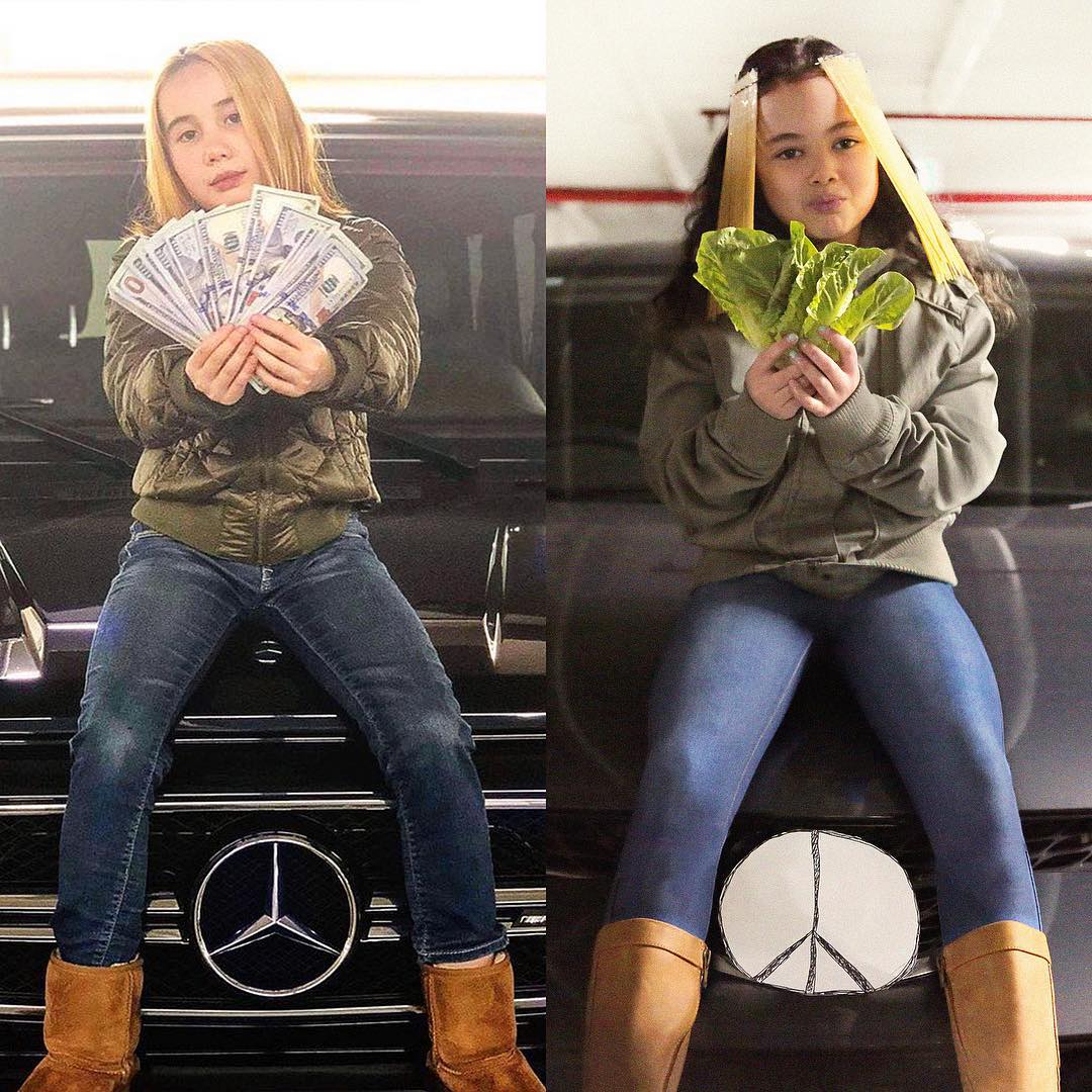 celebrity outfits recreated by 9-year-old