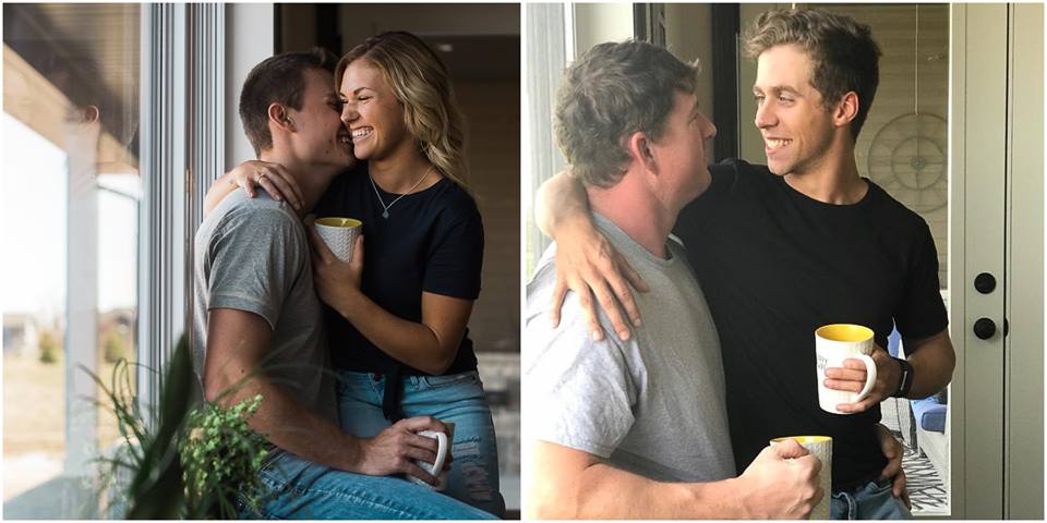 Friends Recreate Couple's Engagement Pictures And The Result Is Better Than Original