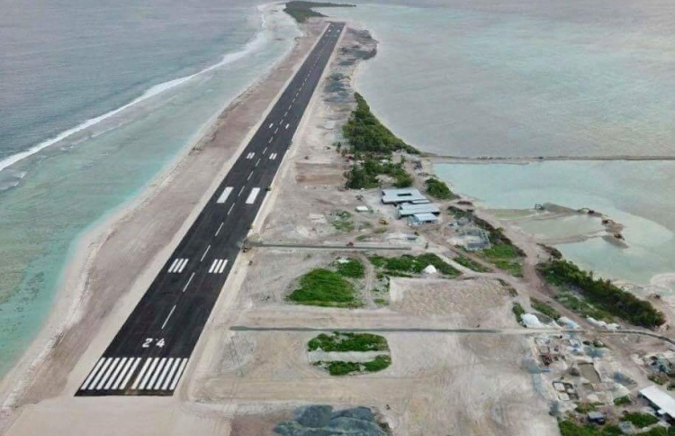 Turtle Goes On Island To Lay Eggs But Find A Runway There