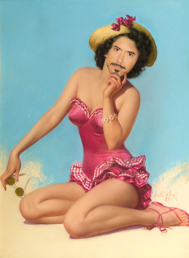 Robert Downey Jr. Portrayed Himself As Pin Up Girls And It's Really Amazing