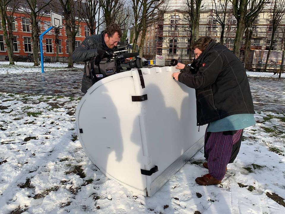 Engineer Builds Igloo Shelters That Retains Body Heat For Homeless People