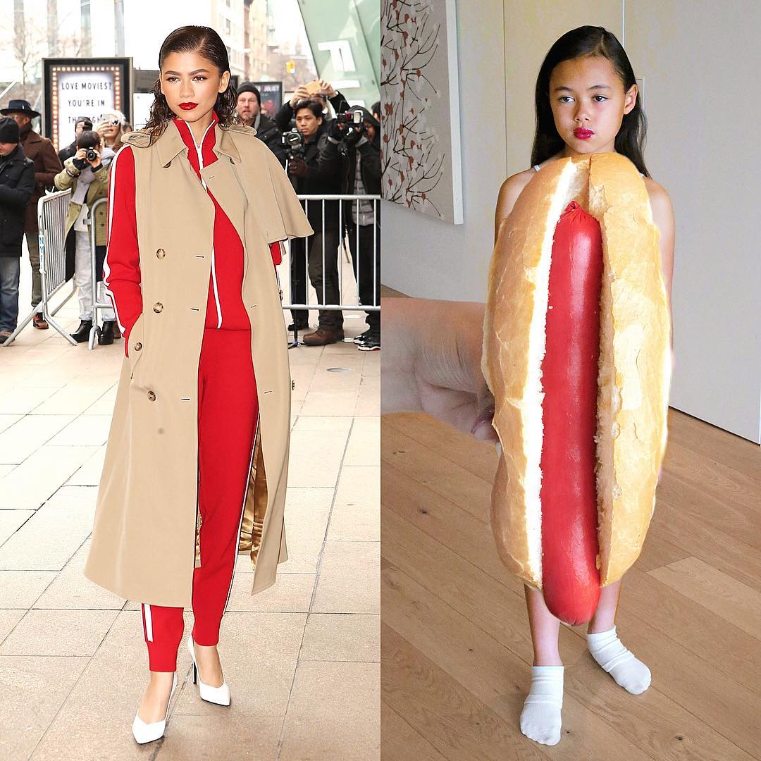 celebrity outfits recreated by 9-year-old