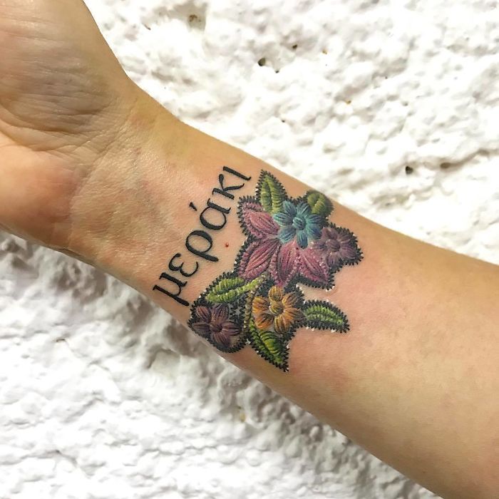 Embroidery Tattoos Are The Next Big Thing