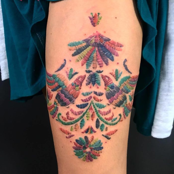 Embroidery Tattoos Are The Next Big Thing