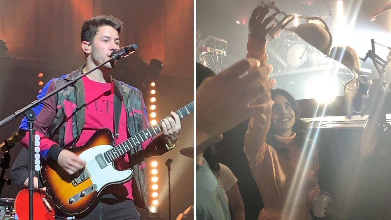 Priyanka Chopra passes on the love of Nick Jonas' Fan at the concert of Jonas Brothers wit a bra